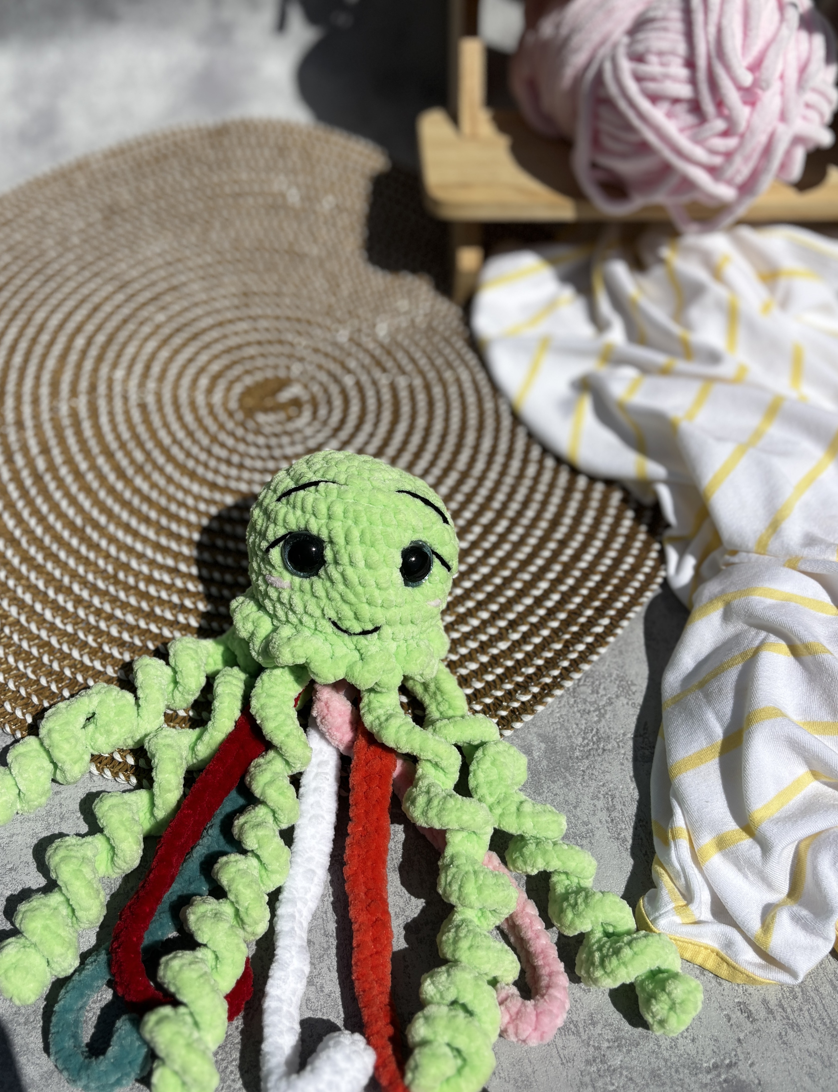 Háčkovaná Zelená medúzka